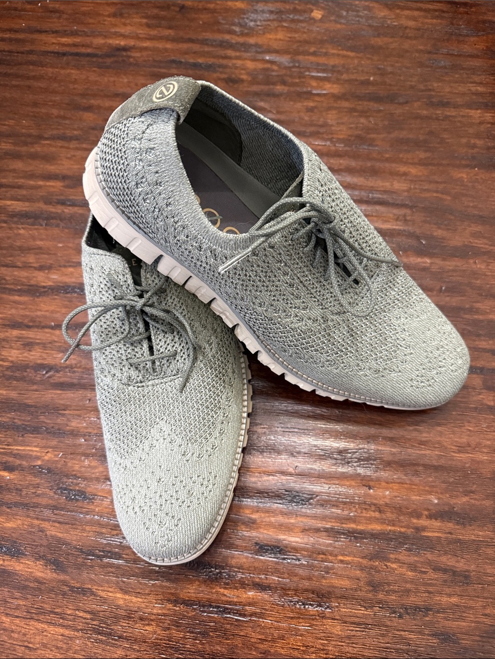 Cole Haan Grand 0 Lace-Up Casual Shoes in Olive Green